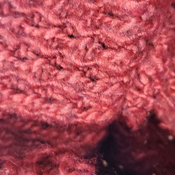 Plenty by Tracy Reese burgandy loose knit oversized wool alpaca blend sweater - Picture 7 of 7